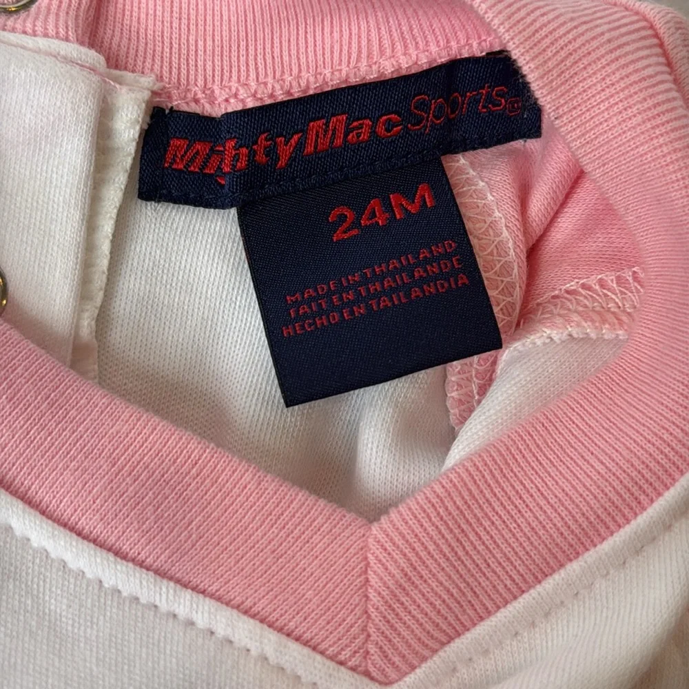 Baby Girls Detroit Tigers 2 Piece Outfit Pink White 24 Months Onesie Shorts - Picture 9 of 10